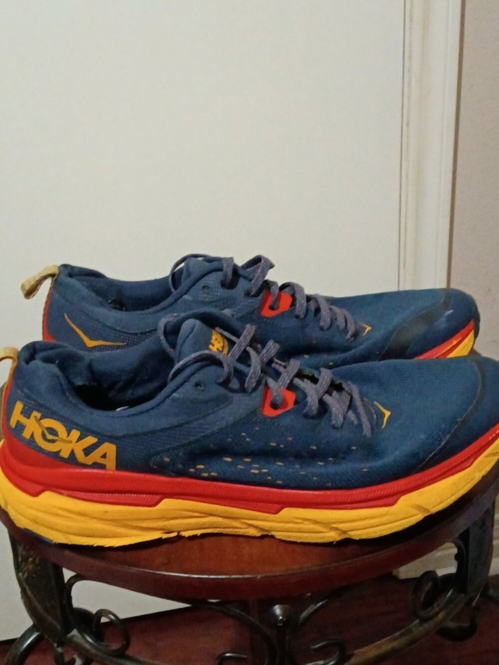 Hoka One Challenger ATR 6 Outer Space Blue Yellow Men’s Size 11D 1106510-OSRY